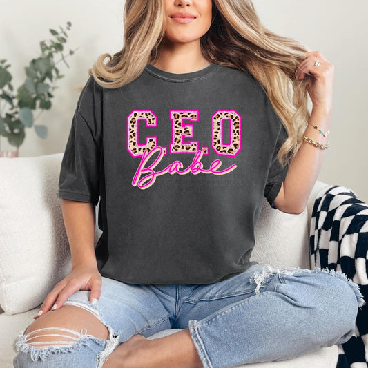 CEO babe screen print transfer