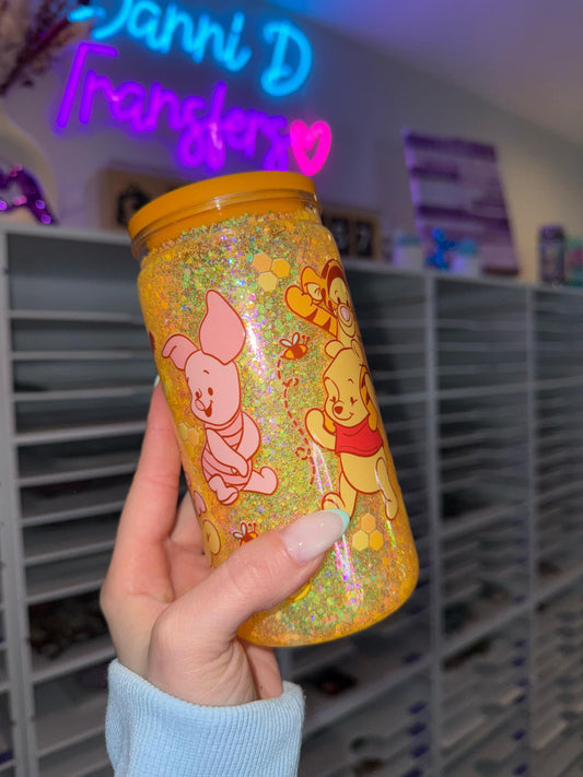 Pooh & Friends Completed Acrylic Snowglobe Tumbler