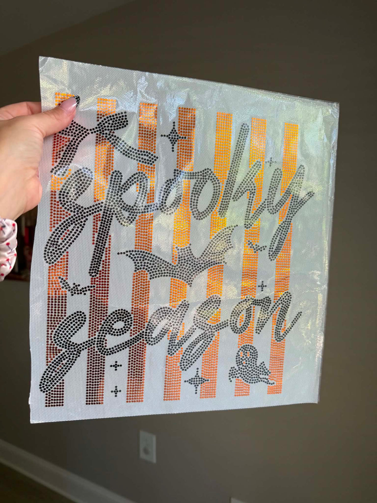 SPOOKY SEASON STRIPED SPANGLE - SPANGLE TRANSFER