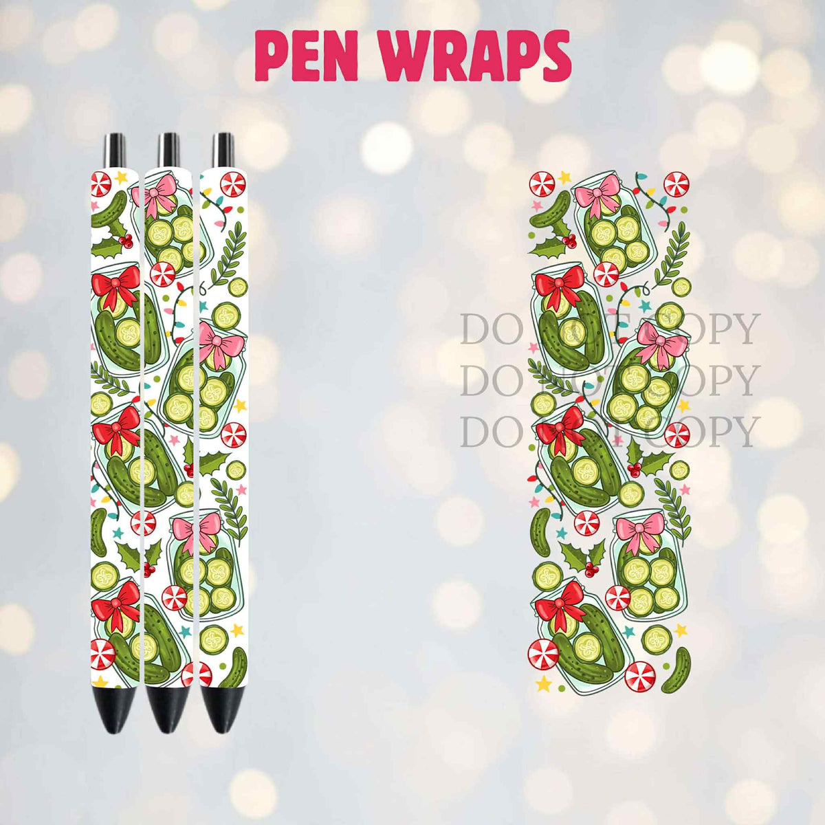 MTO Dill Pickle Pen Wrap Decal