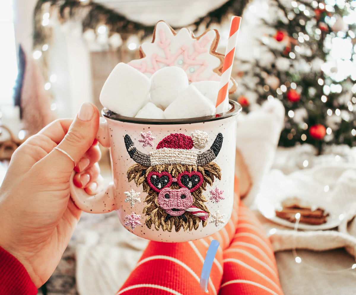 Highland Cow Yarn UV Decal