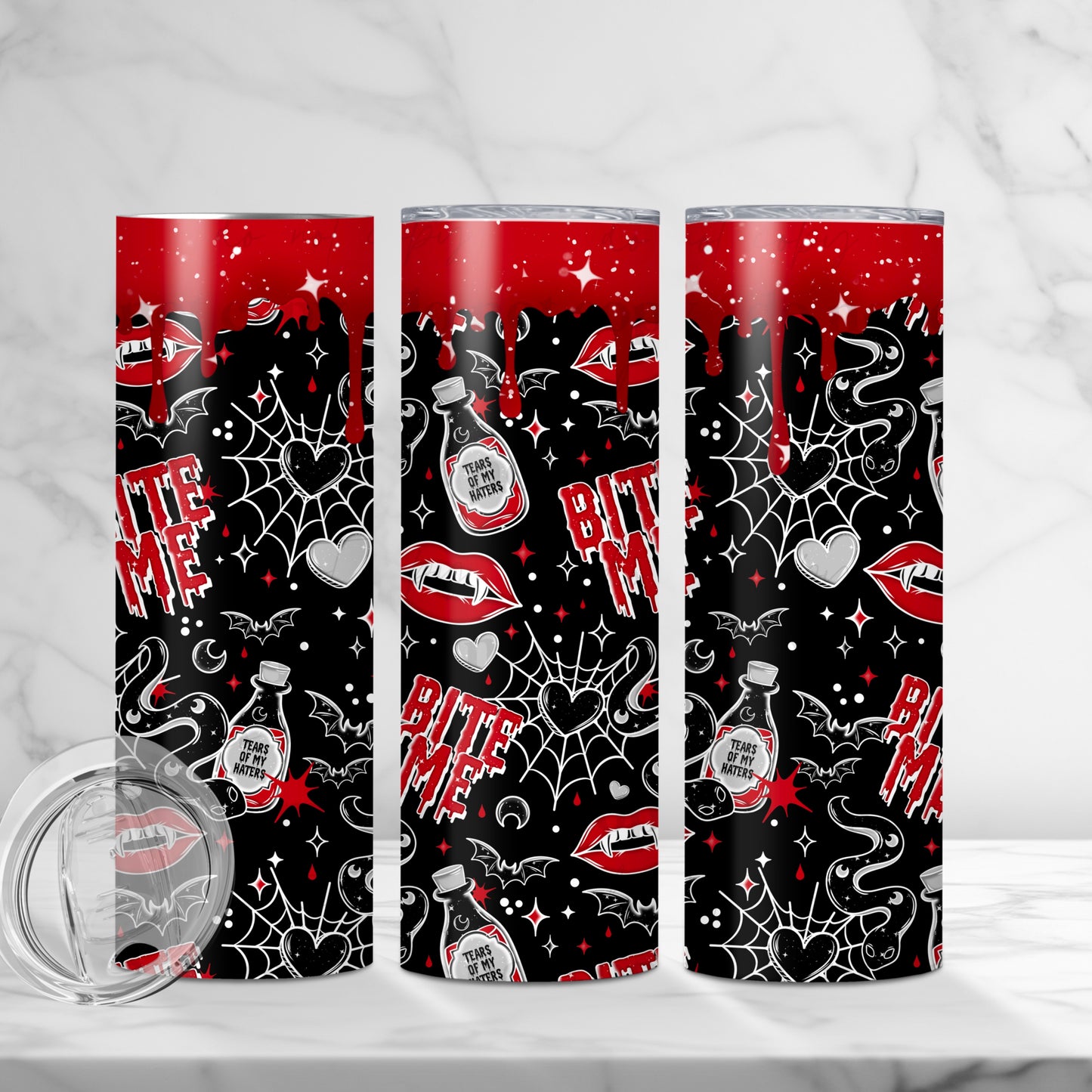 Bite Me sublimation tumbler wrap