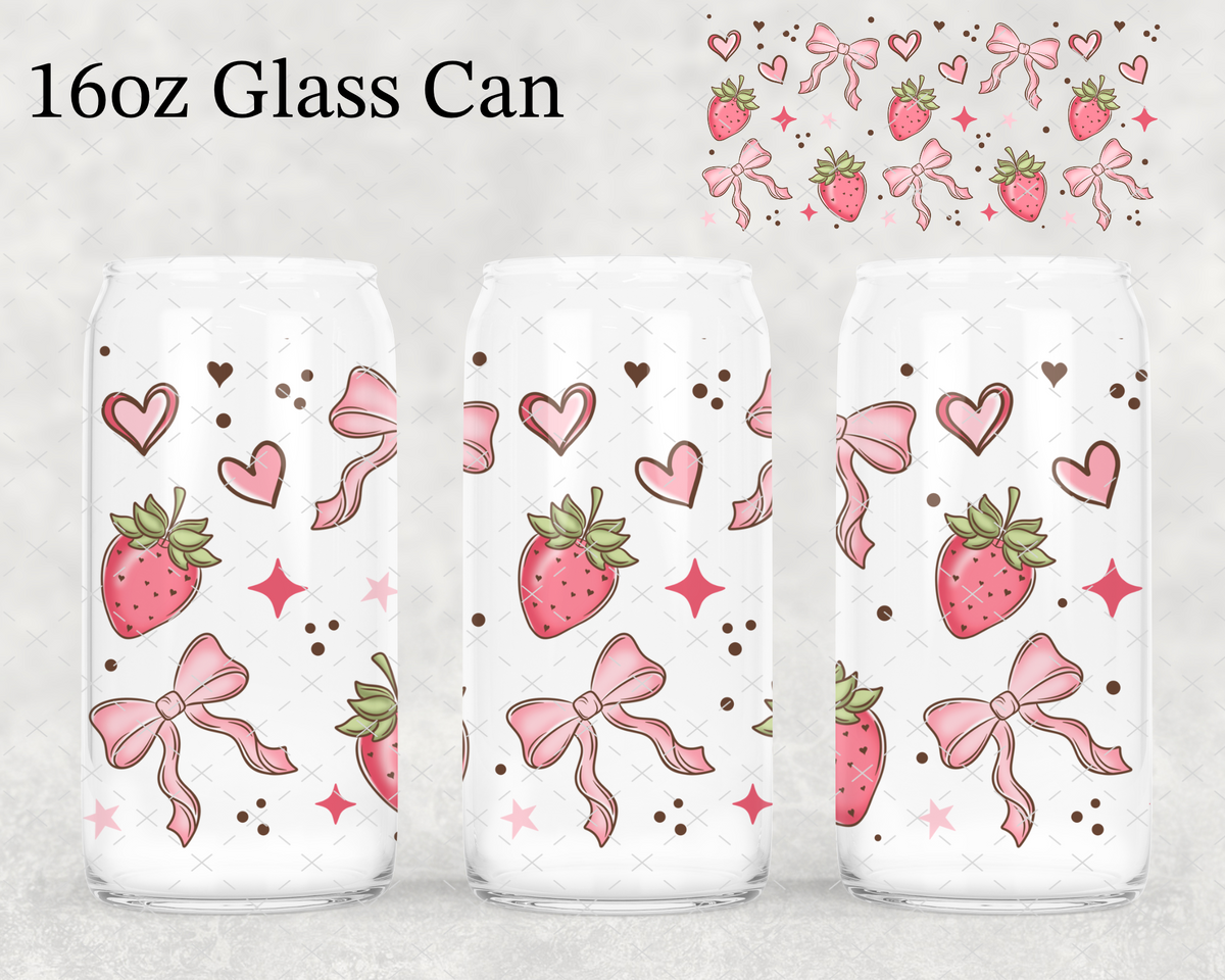 Strawberry Coquette UV Cup Wrap