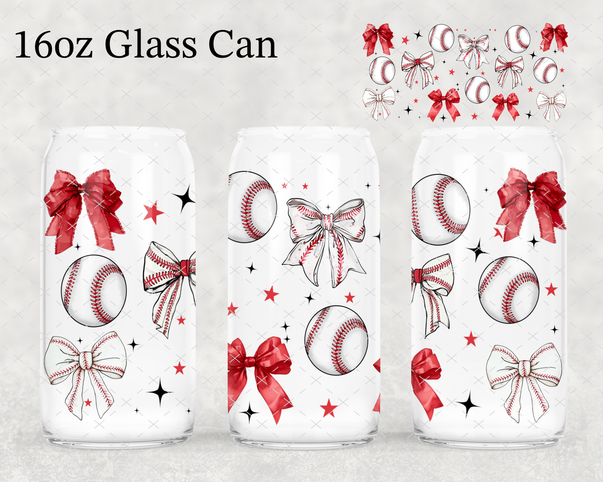 Baseball Coquette UV Cup Wrap