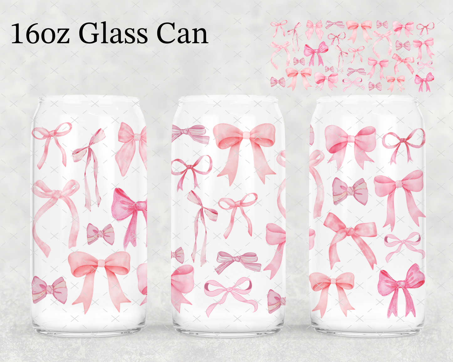 Pink Coquette Bows UV Cup Wrap