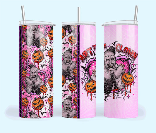 Art the clown sublimation tumbler wrap