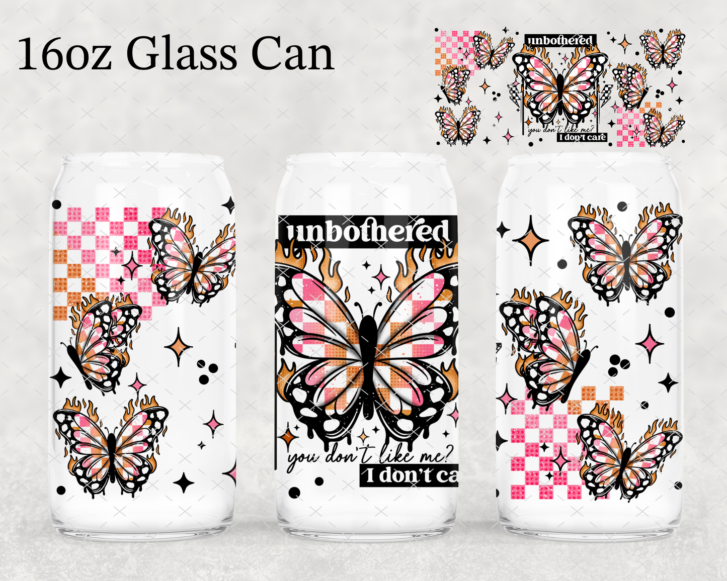 Unbothered Butterfly UV Cup Wrap