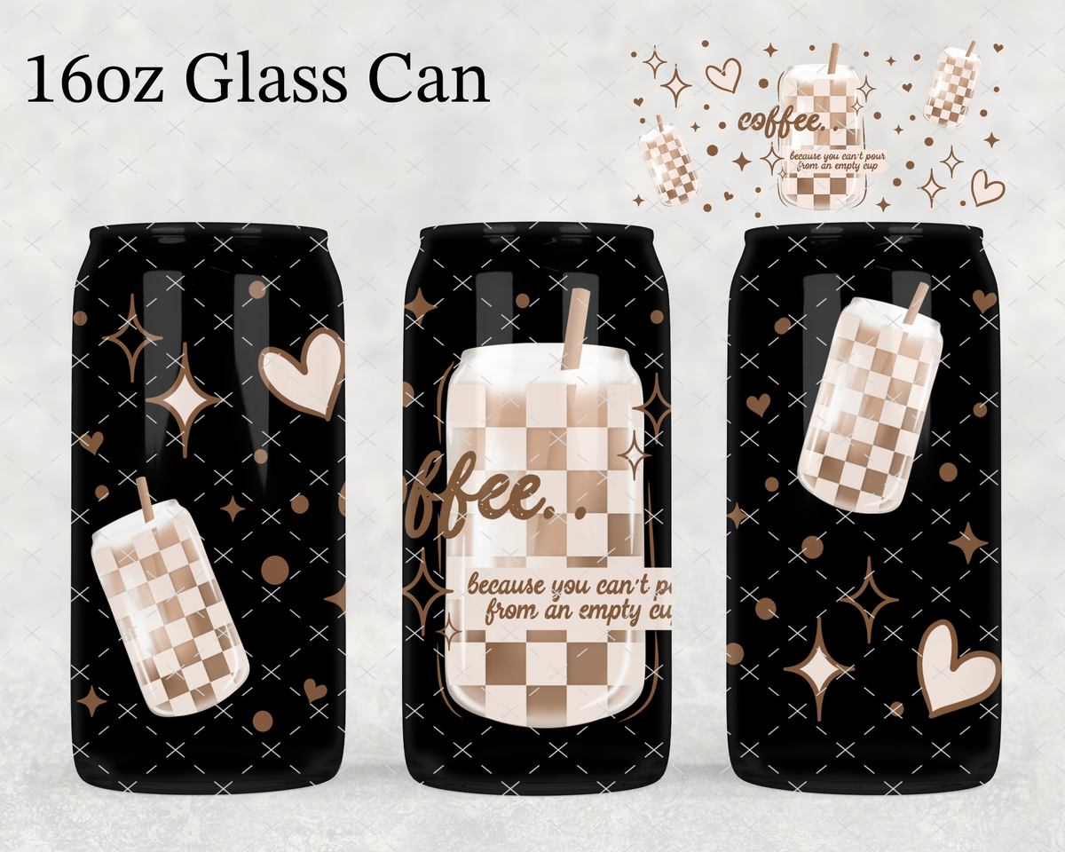 Coffee Empty Cup UV Cup Wrap