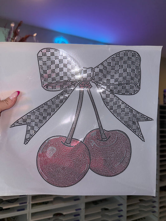 Checker Cherries Spangle - SPANGLE TRANSFER