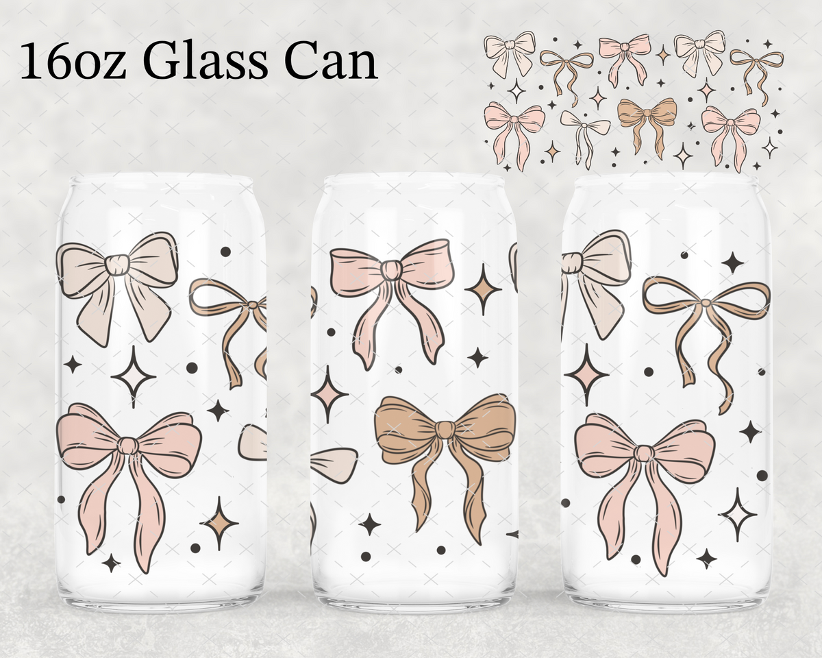 Neutral Coquette Bows UV Cup Wrap