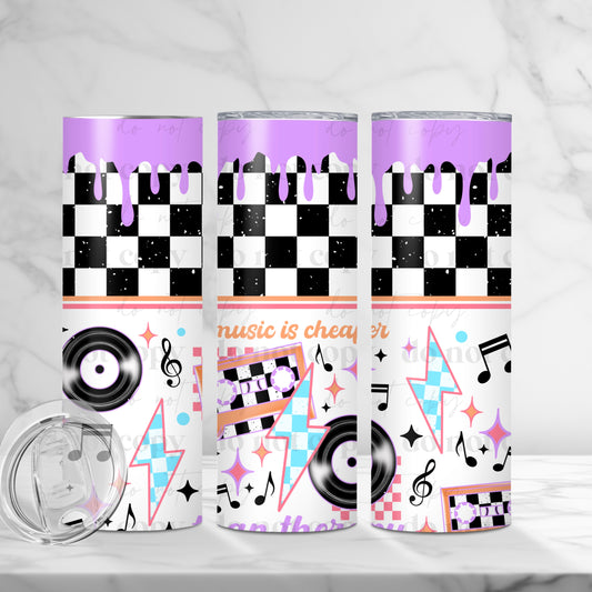 Music Therapy Sublimation Tumbler Wrap