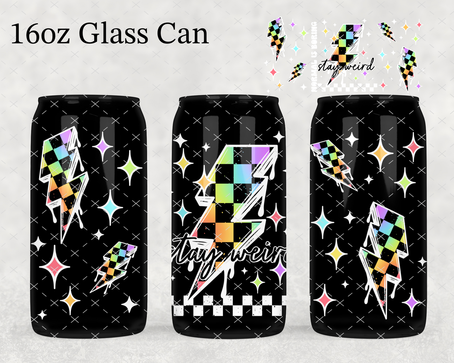 Stay Weird UV Cup Wrap