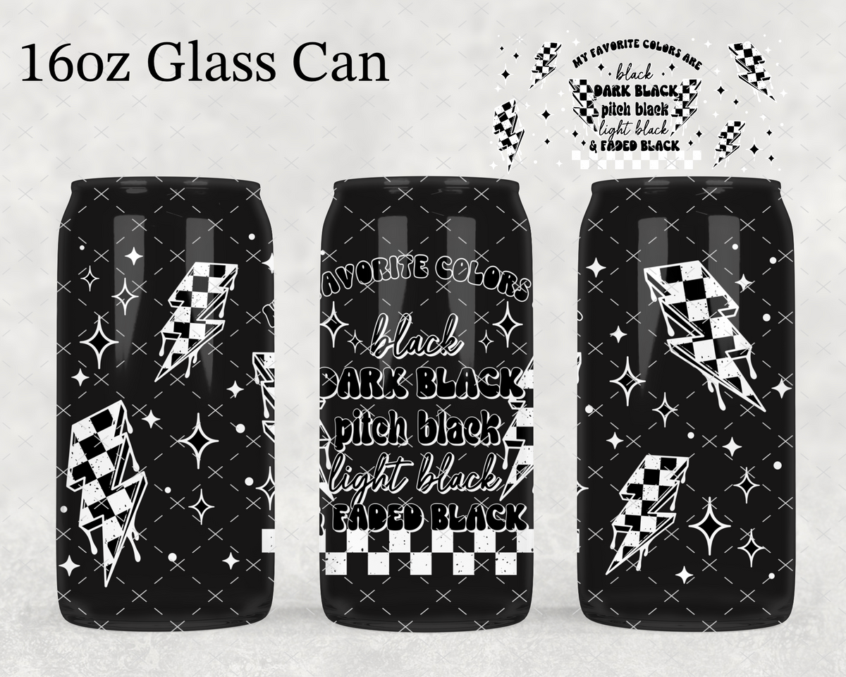Favorite Colors Black UV Cup Wrap