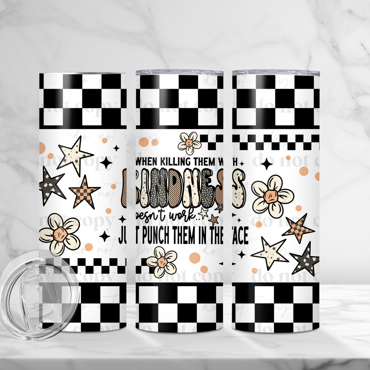 Kindness 20oz Skinny Sublimation Tumbler