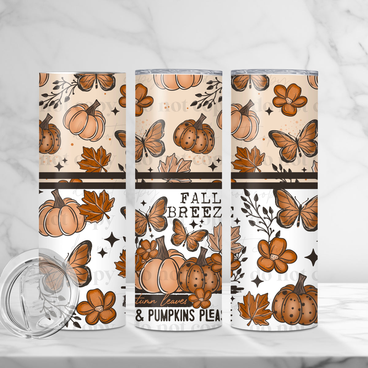 Fall Breeze 20oz Skinny Sublimation Tumbler