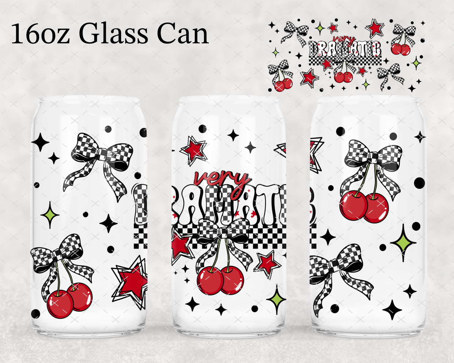 Dramatic Cherries UV Cup Wrap
