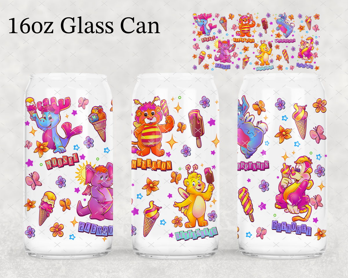Neon Bears UV Cup Wrap