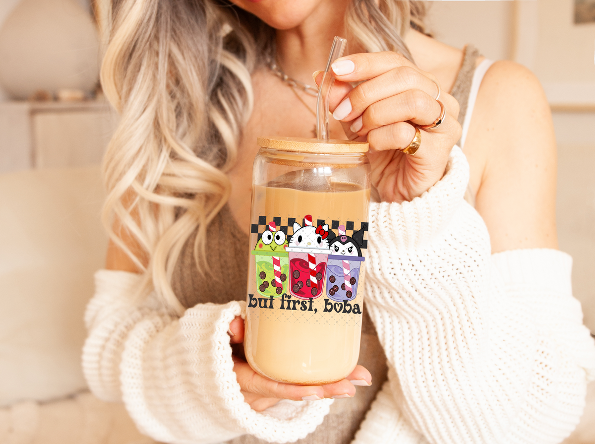 Kitty Boba UV Decal