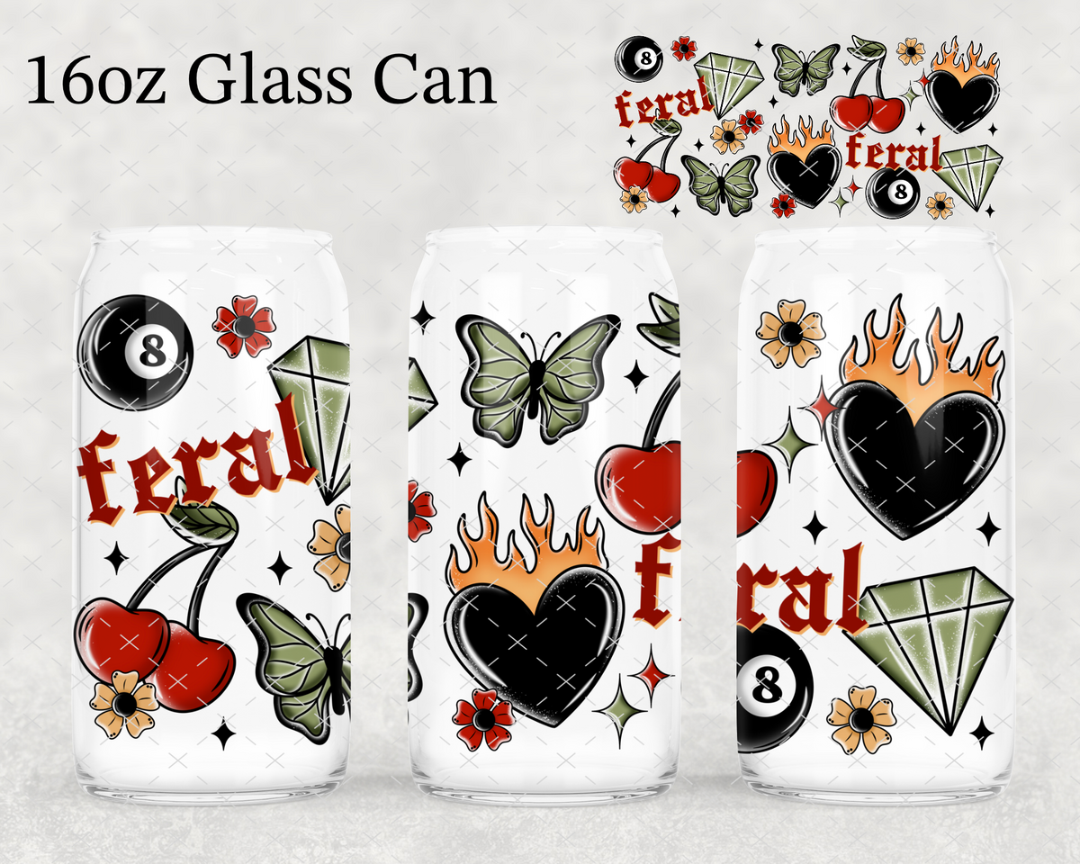 Feral Cherries UV Cup Wrap