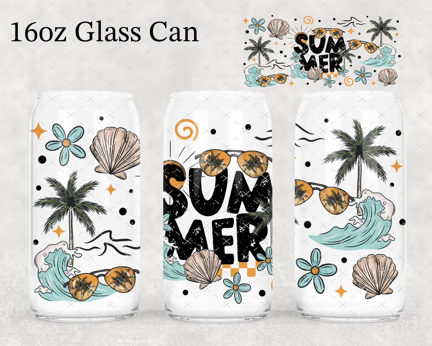 Summer Wave UV Cup Wrap