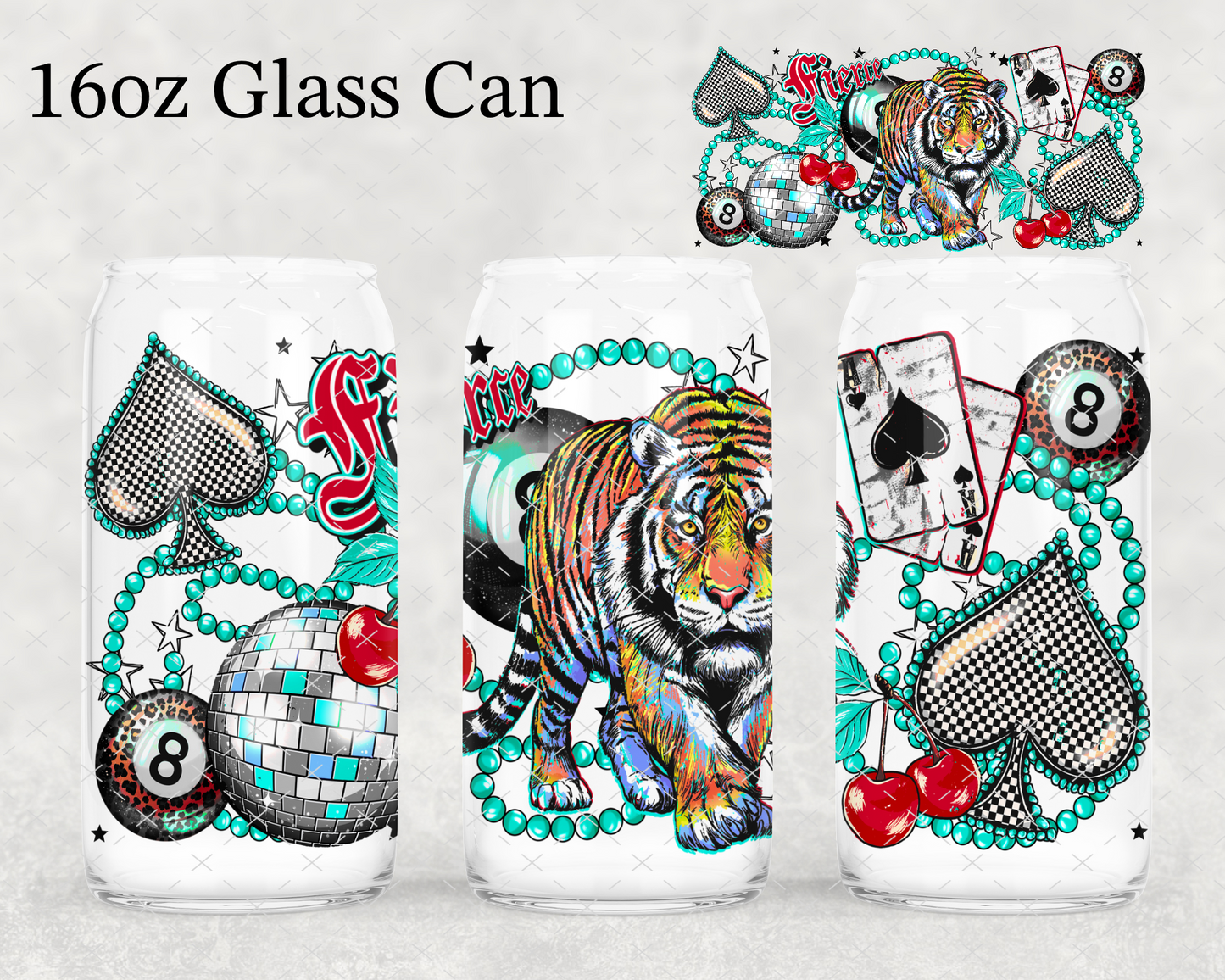 Tiger 8 Ball UV Cup Wrap