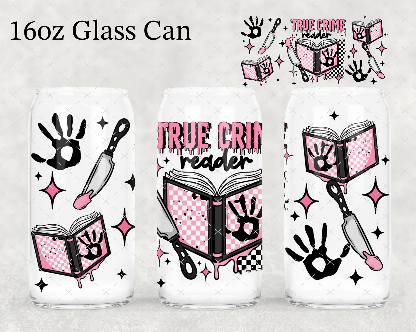 True Crime Reader UV Cup Wrap