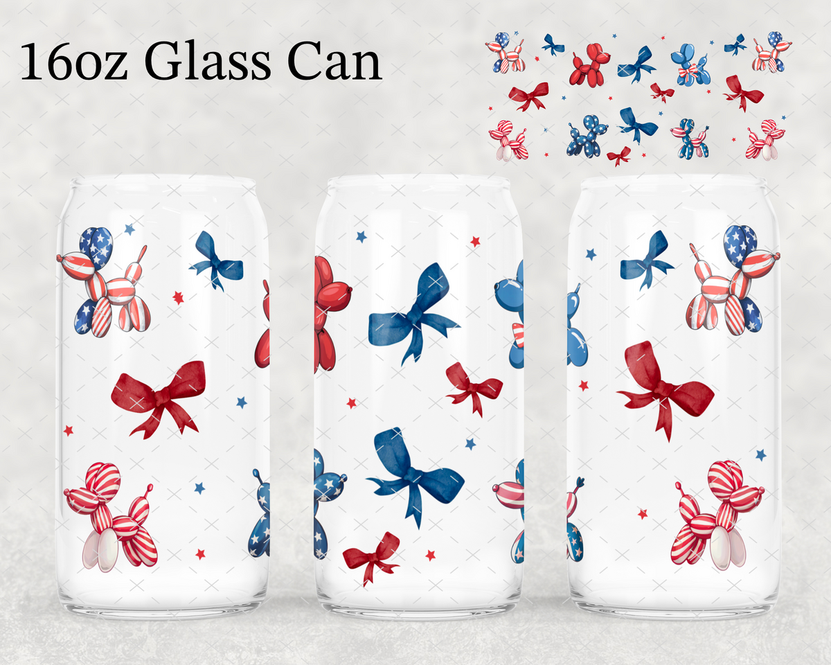 USA Balloon Dog Coquette UV Cup Wrap