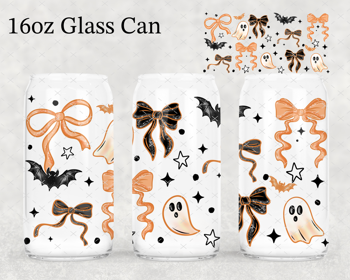 Orange Spooky Doodles UV Cup Wrap