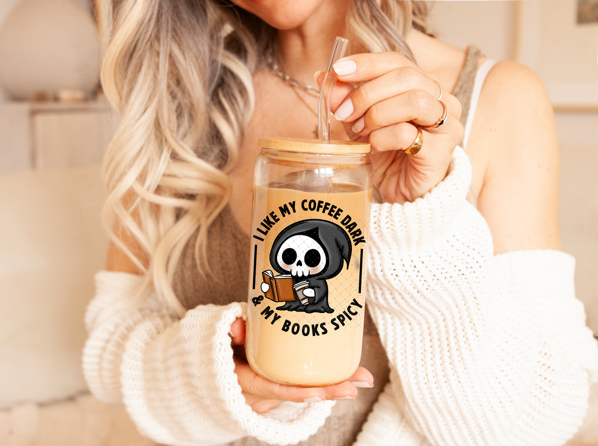 Coffee Dark & Books Spicy UV Decal