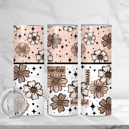 Positive Florals Sublimation Tumbler Wrap