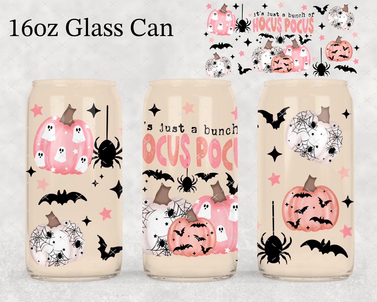 Hocus Pocus Pumpkins UV Cup Wrap