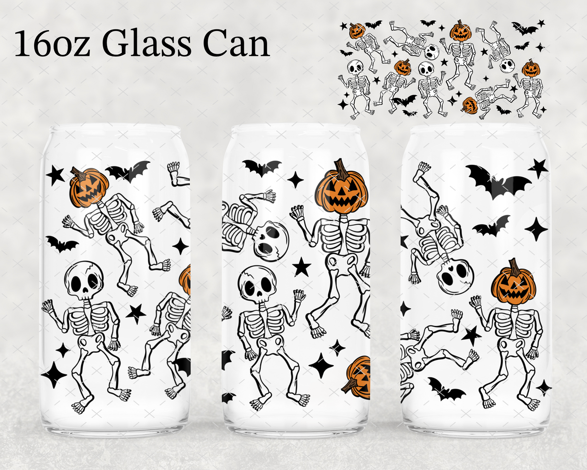 Pumpkin Skellies UV Cup Wrap
