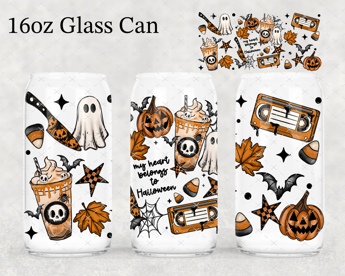 Heart Belongs To Halloween UV Cup Wrap