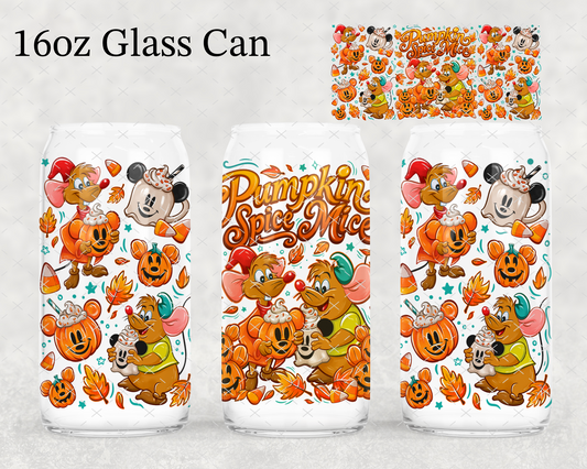 Pumpkin Spice Mice UV Cup Wrap