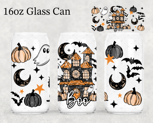 Boo Haunted House UV Cup Wrap