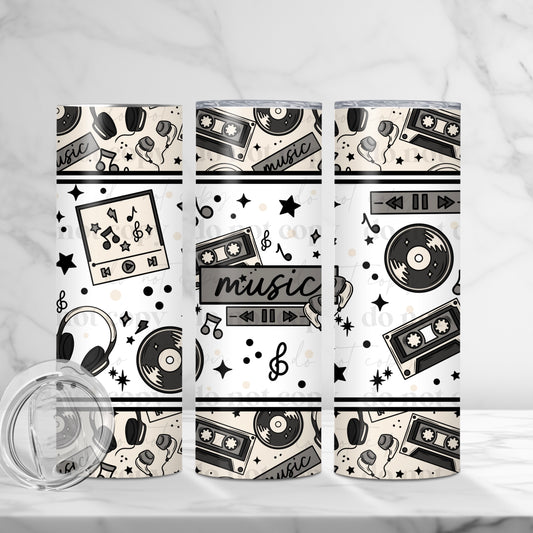 Music Sublimation Tumbler Wrap