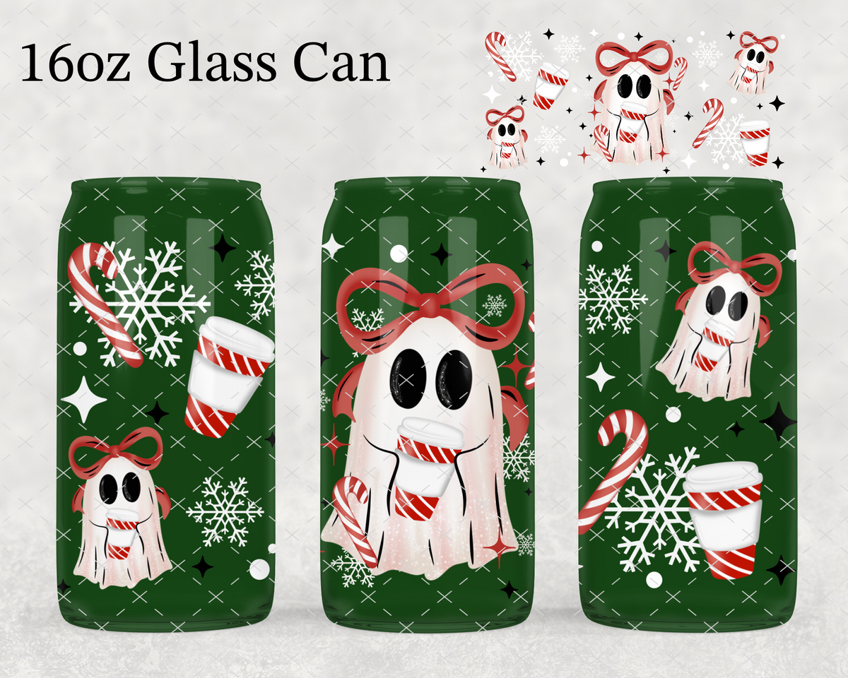 Christmas Coffee Ghostie UV Cup Wrap
