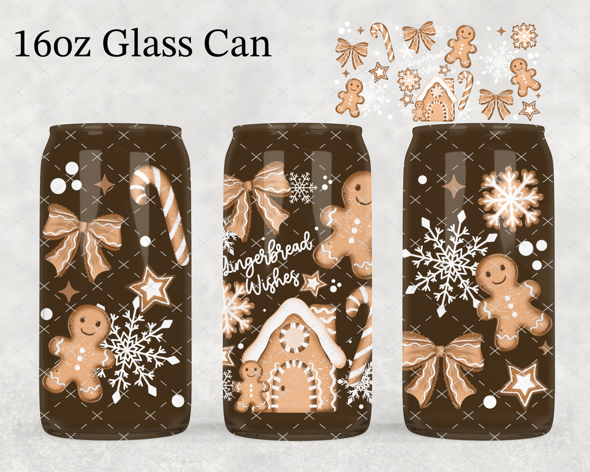 Gingerbread Wishes UV Cup Wrap