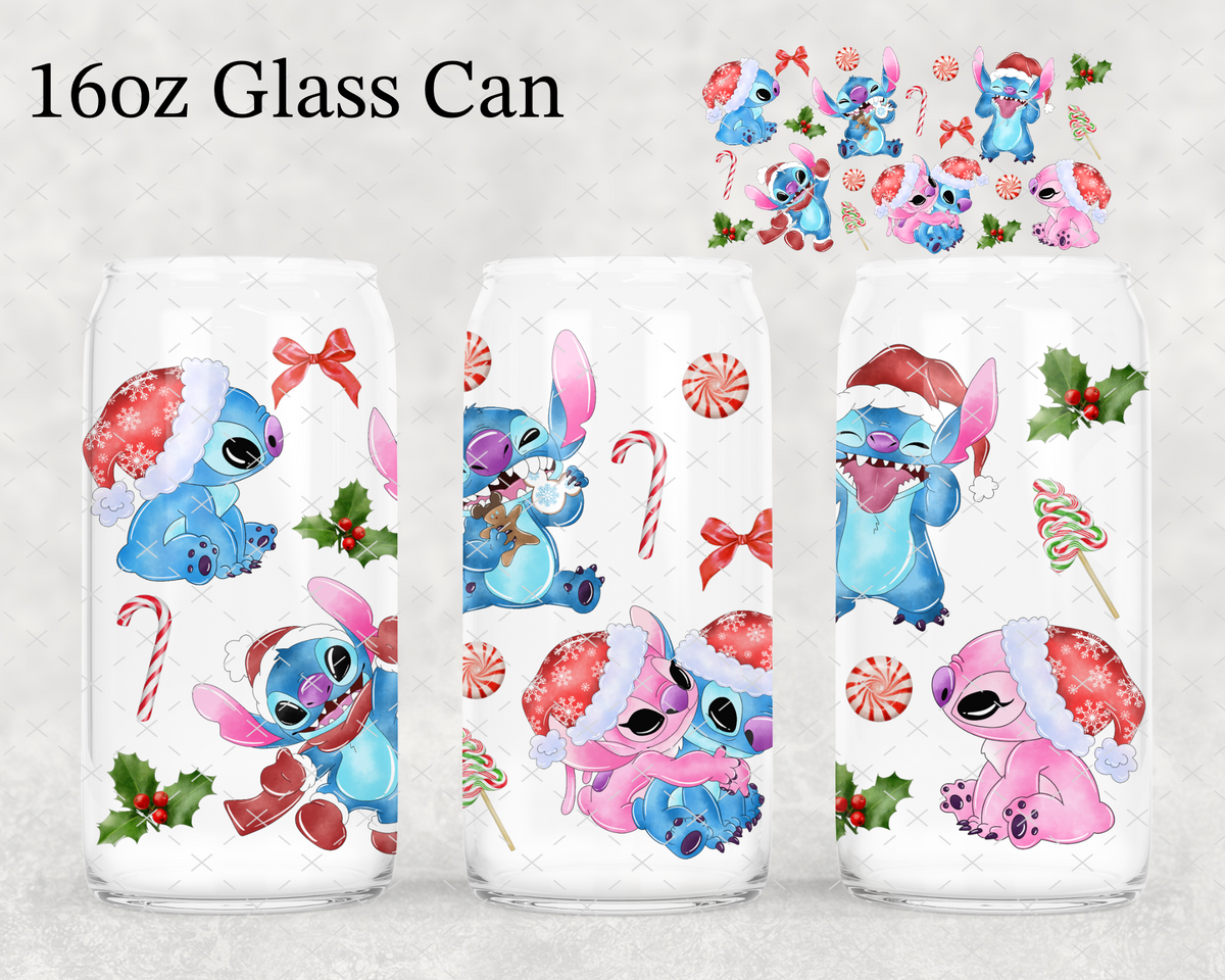 Christmas Blue Guy UV Cup Wrap