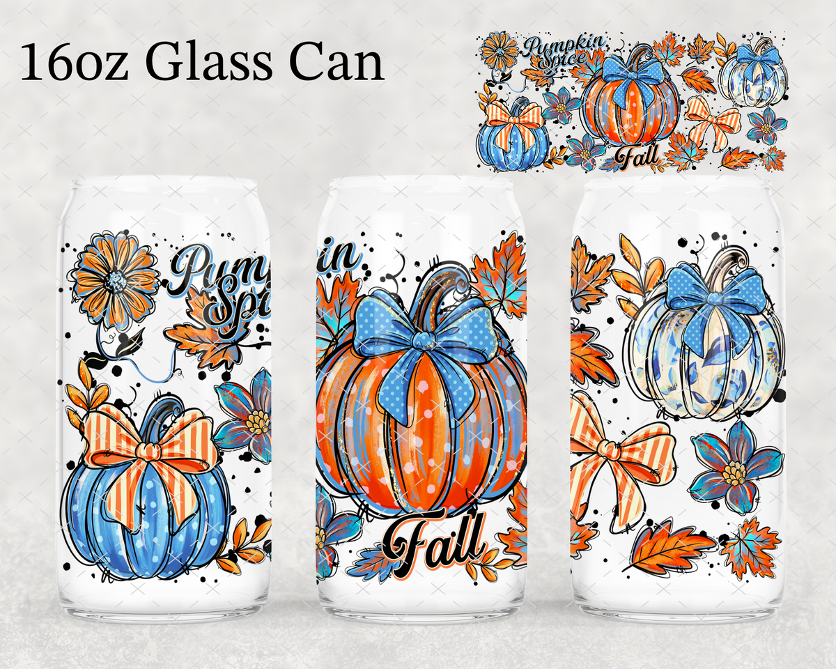 Pumpkin Spice Fall UV Cup Wrap