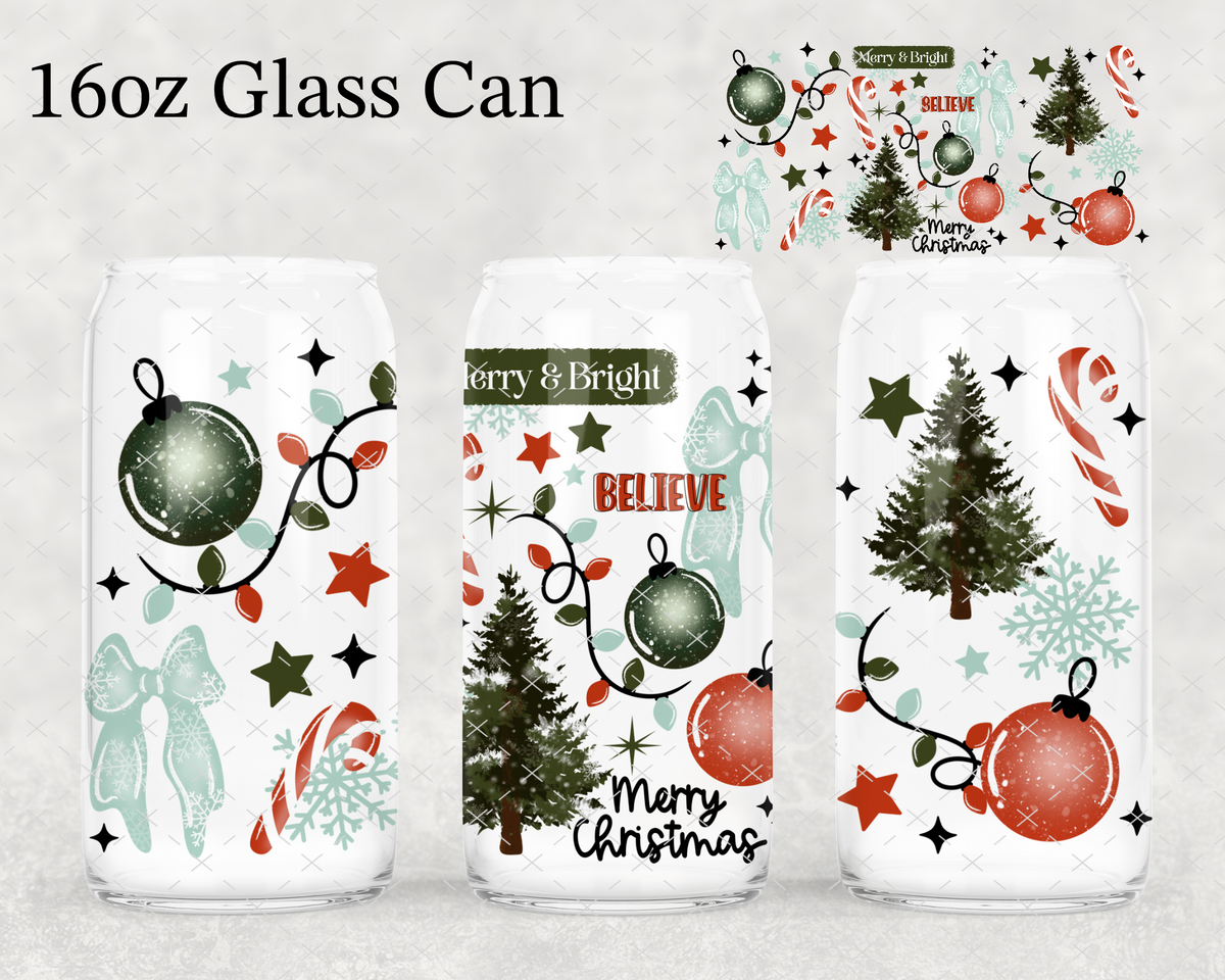 Blue Merry & Bright UV Cup Wrap