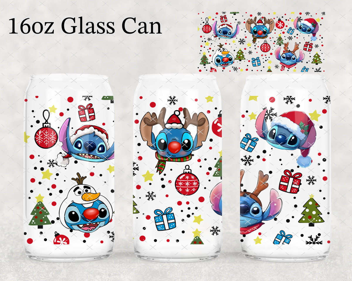 Blue Guy Reindeer UV Cup Wrap