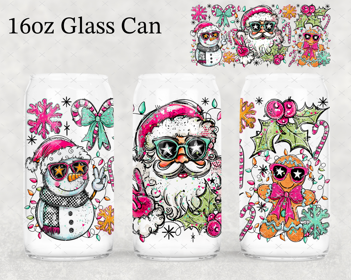 Vintage Sunglass Santa UV Cup Wrap