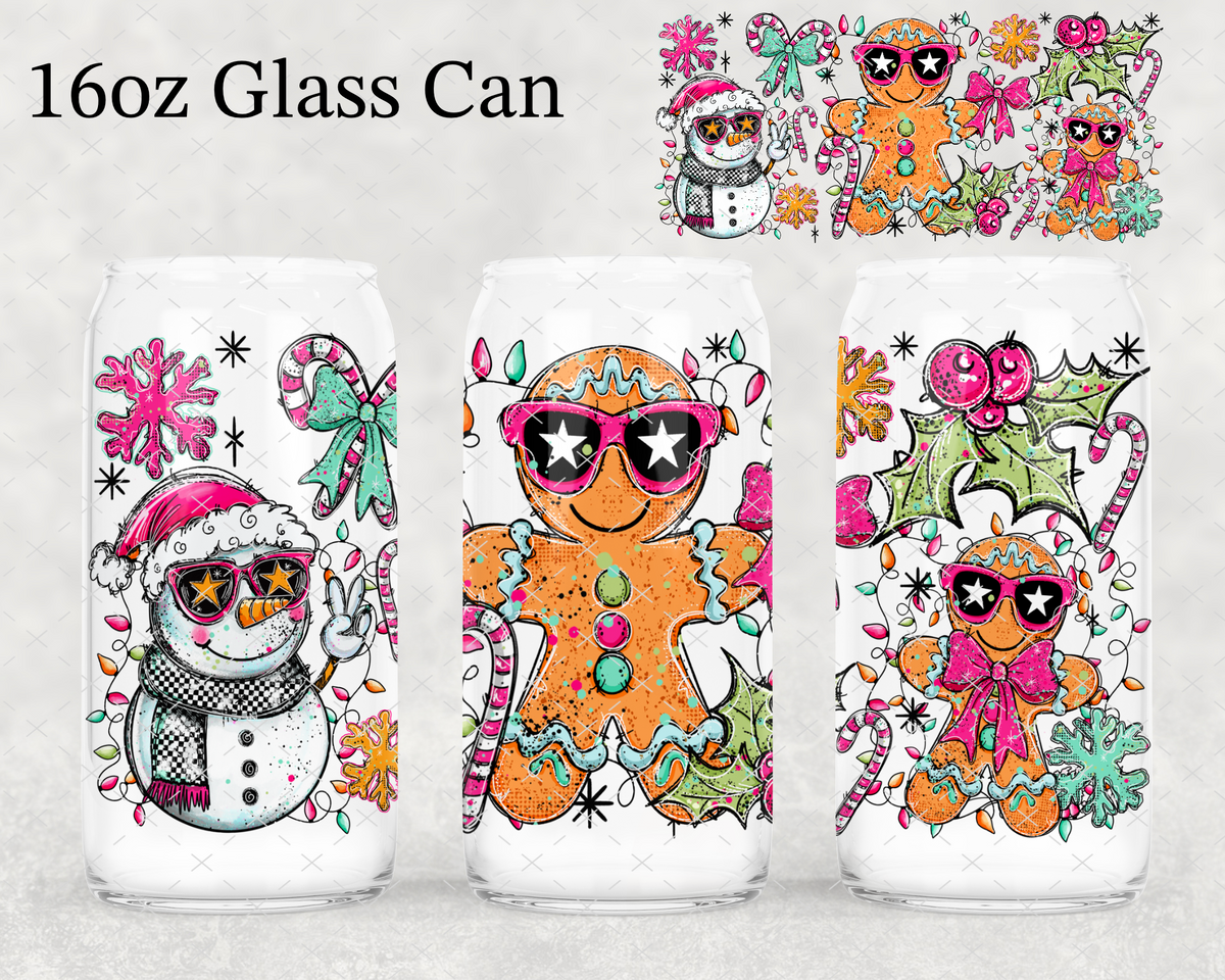 Gingerbread In Sunglasses UV Cup Wrap