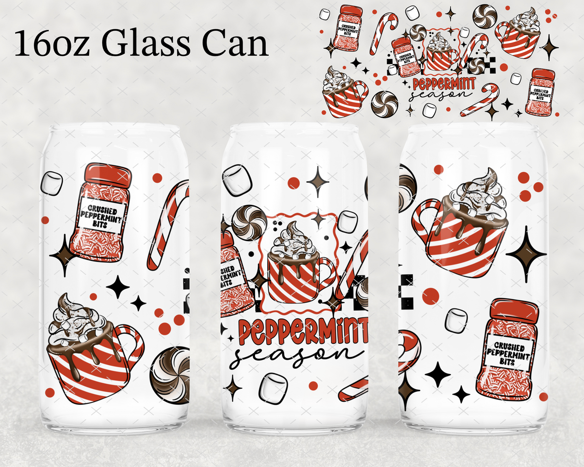 Peppermint Season UV Cup Wrap