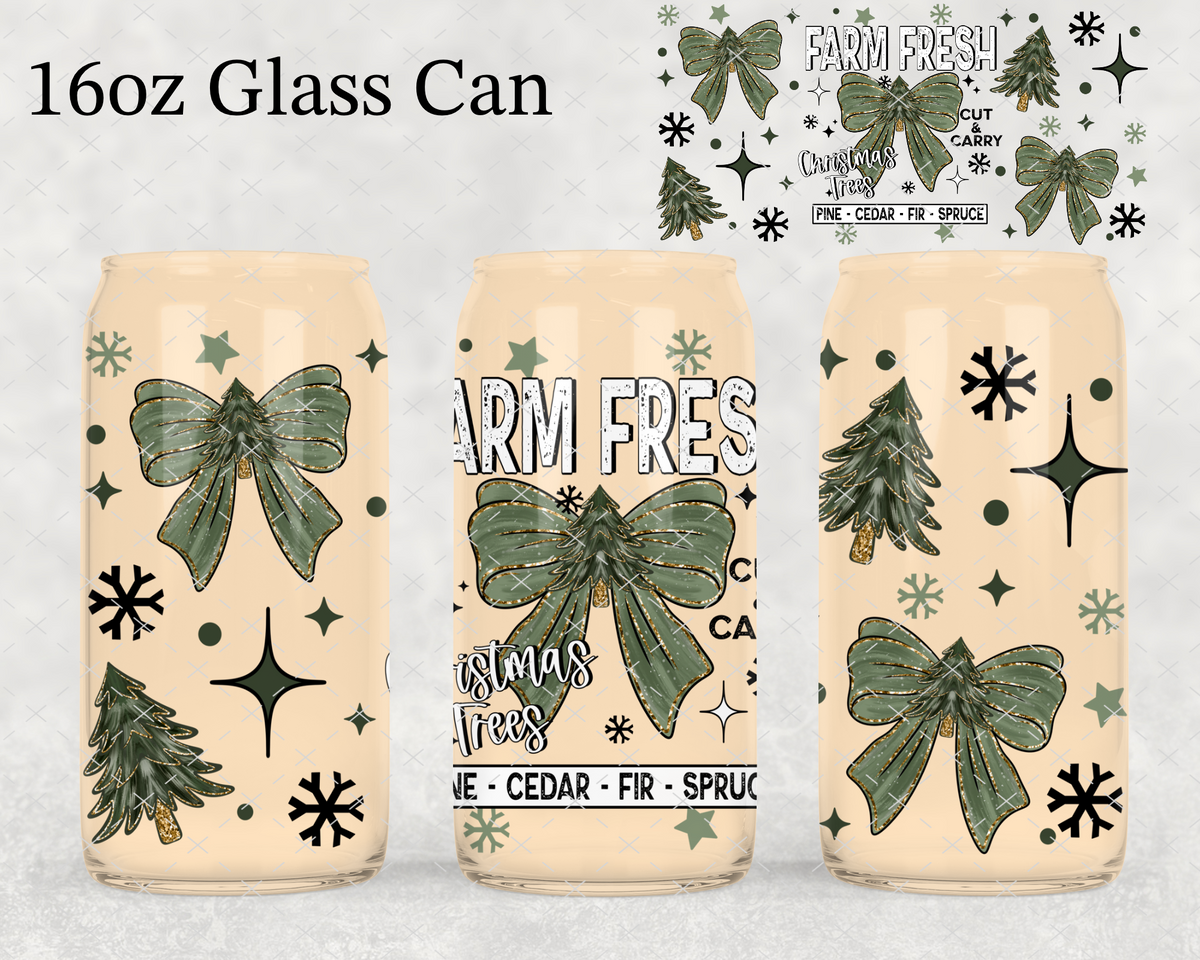 Farm Fresh Tree Coquette UV Cup Wrap