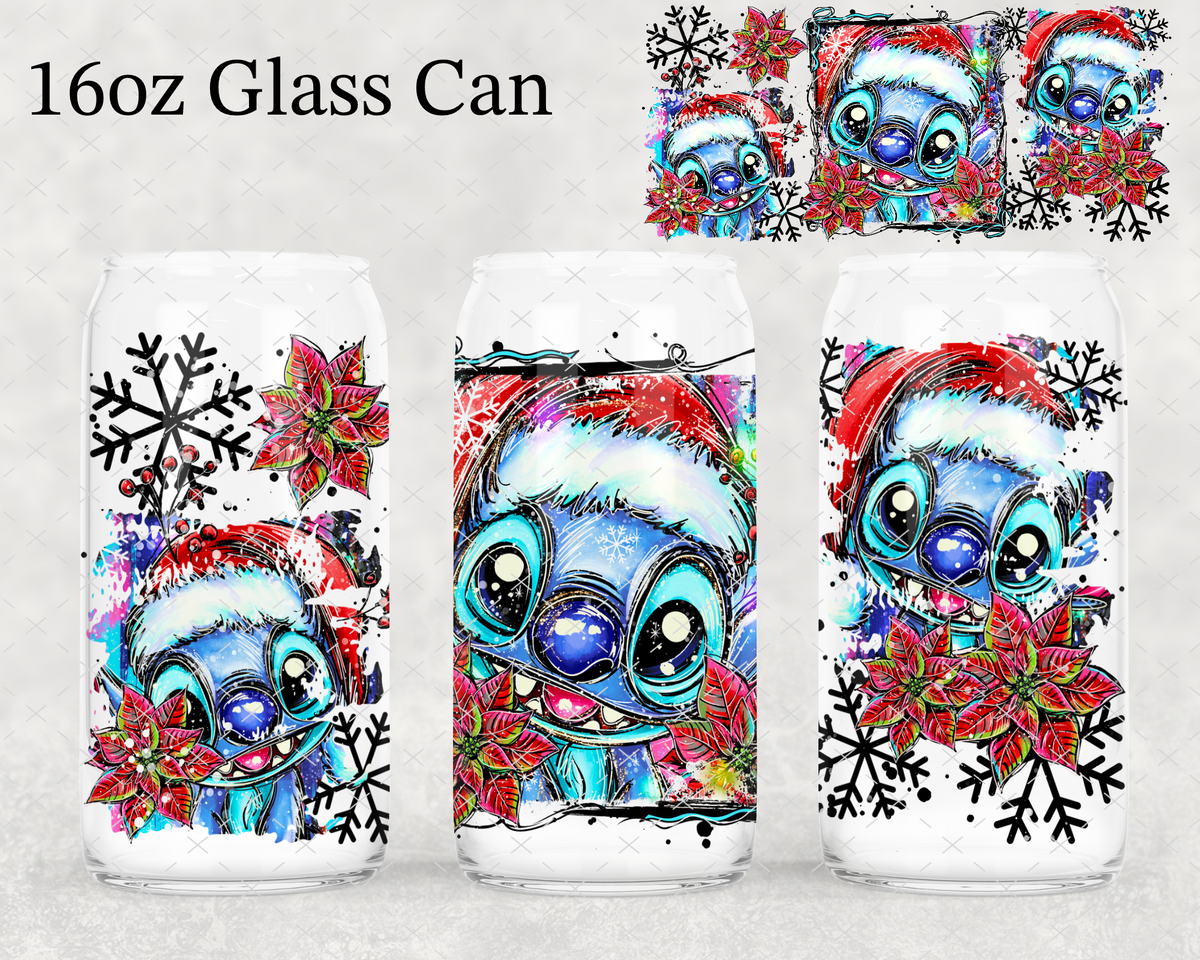 Blue Guy Christmas UV Cup Wrap