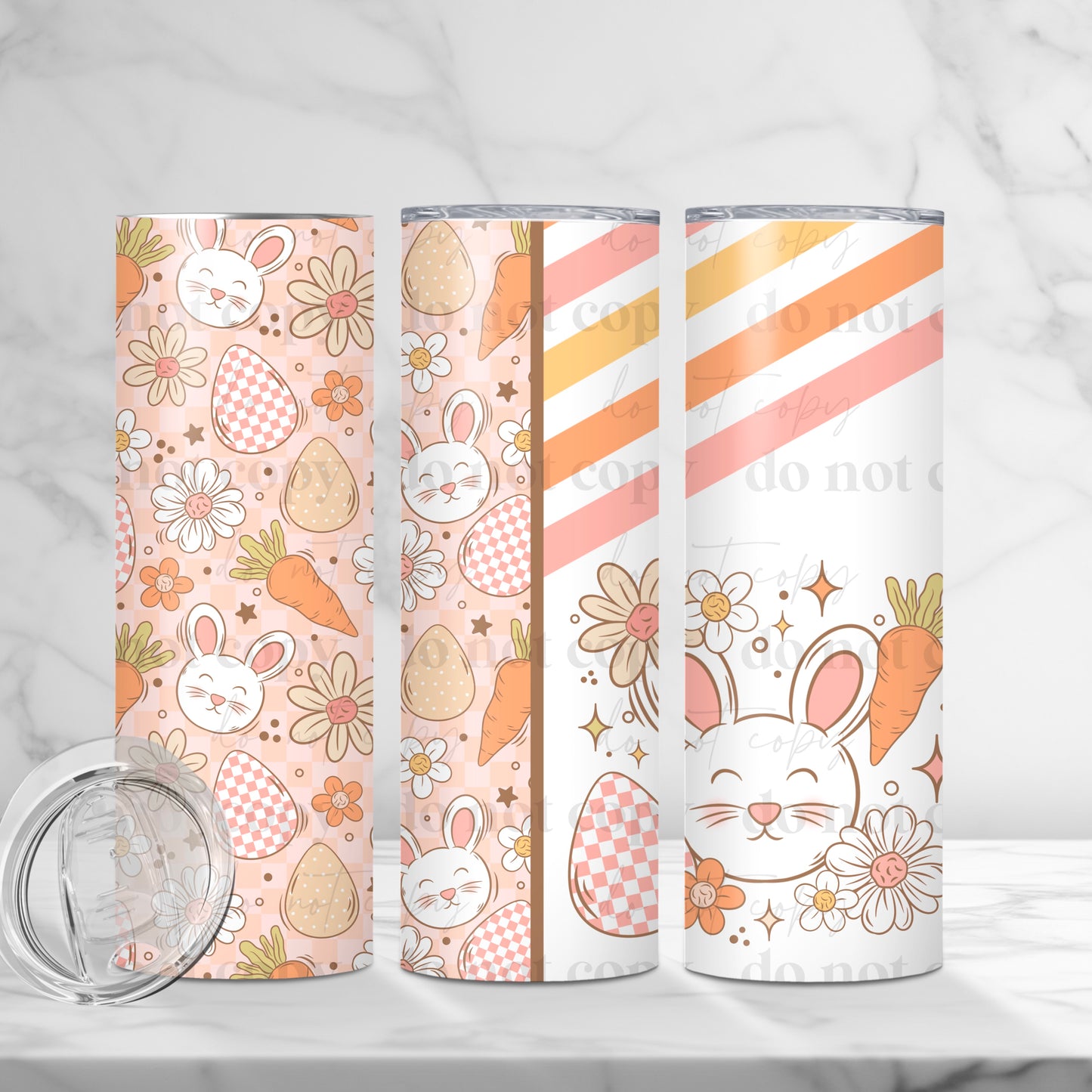 Bunny Sublimation Tumbler Wrap