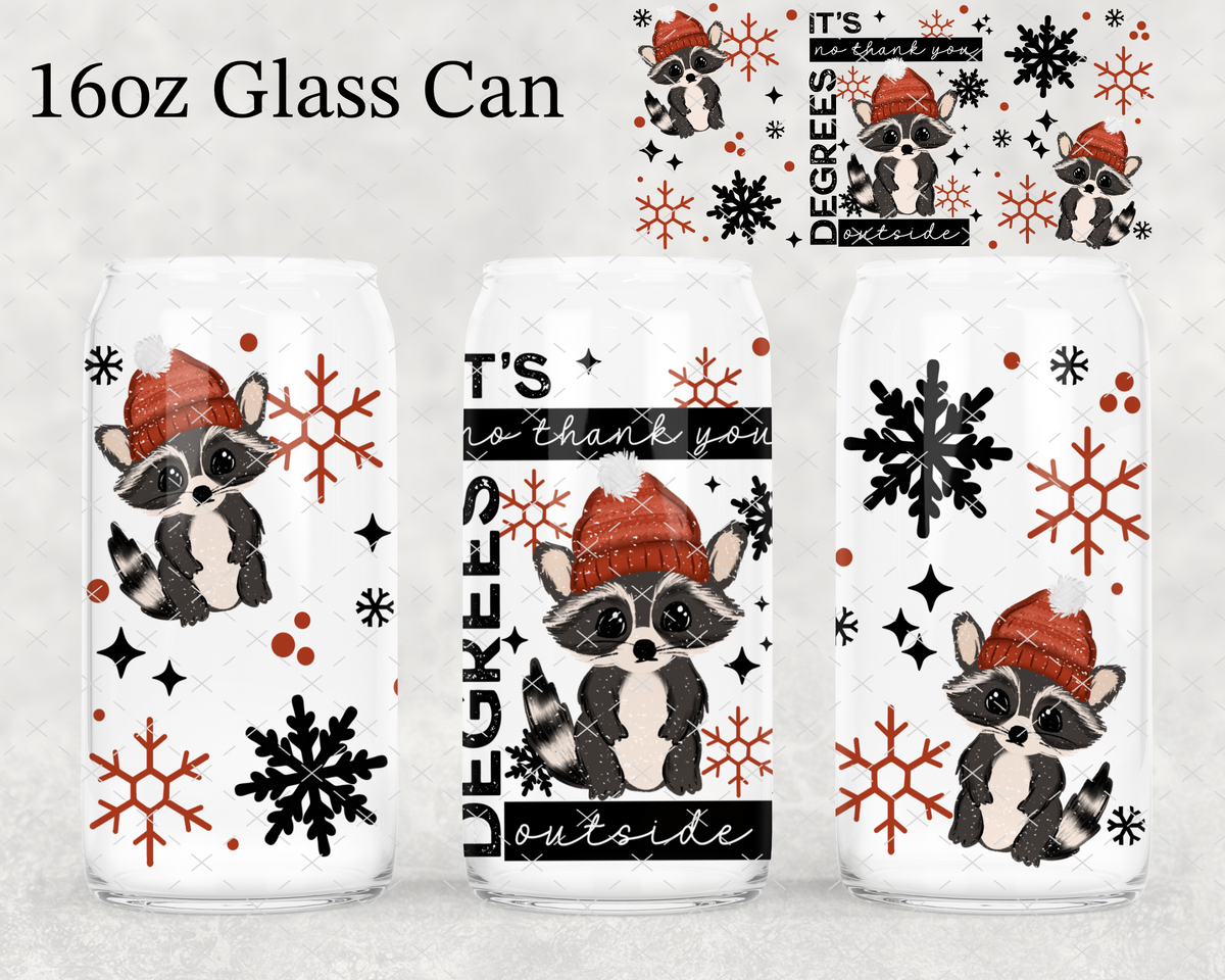 No Thank You Raccoon UV Cup Wrap