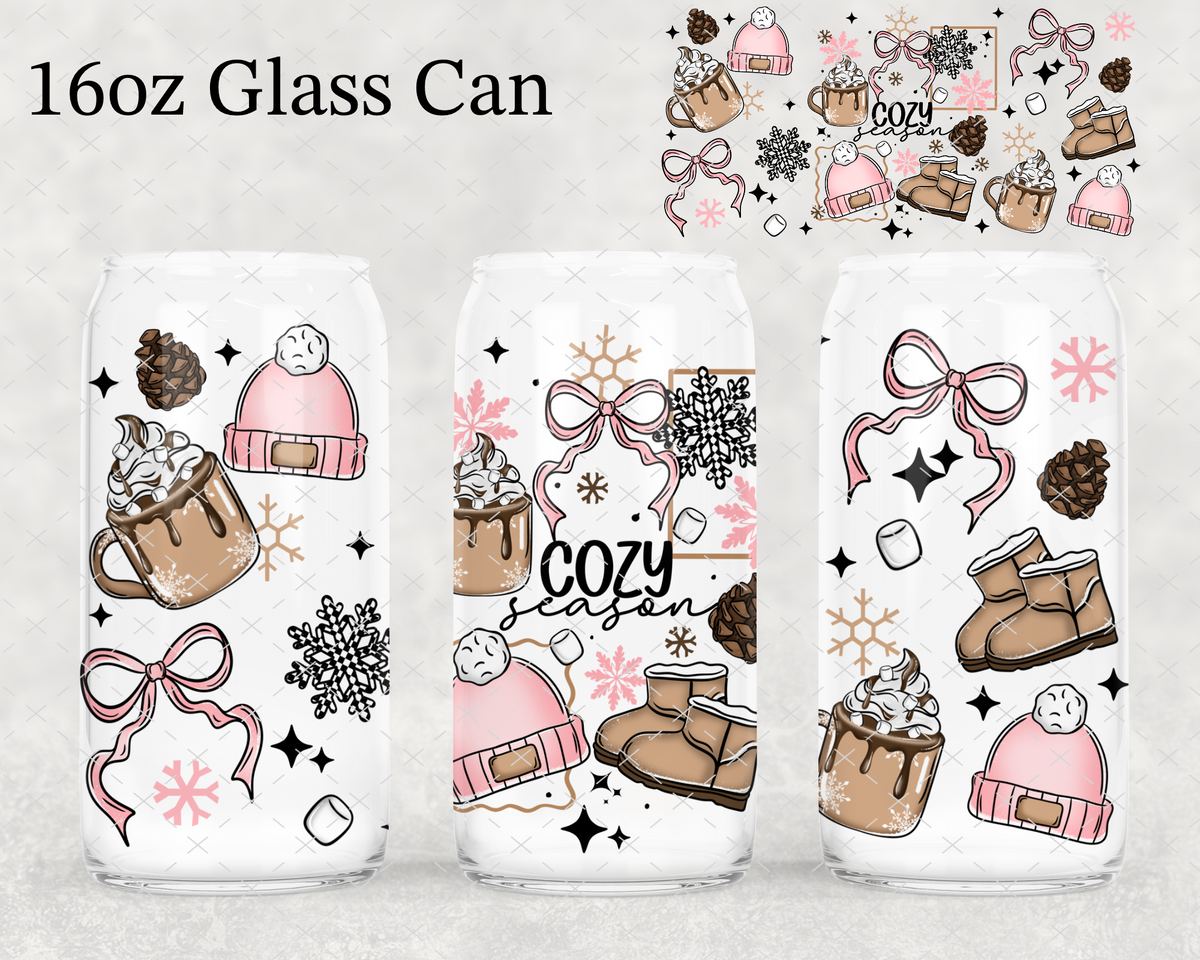 Pink Cozy Season UV Cup Wrap